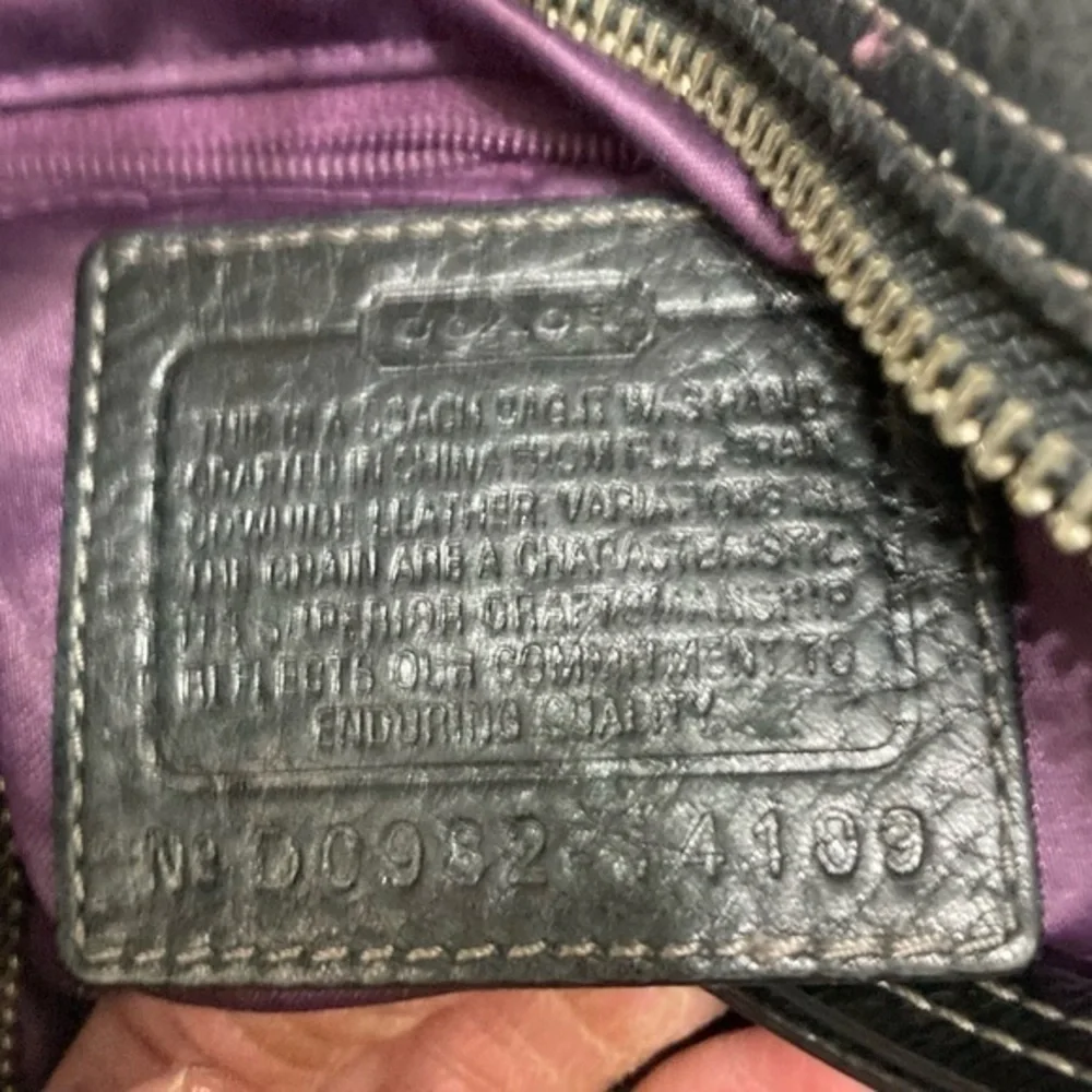 Coach Madison Tribeca Black Leather Shoulder Bag 14109